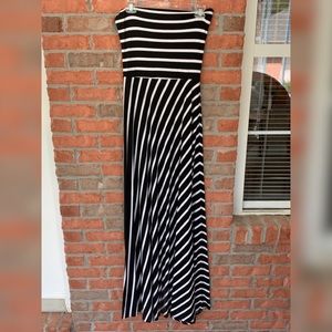 Bebe strapless maxi dress